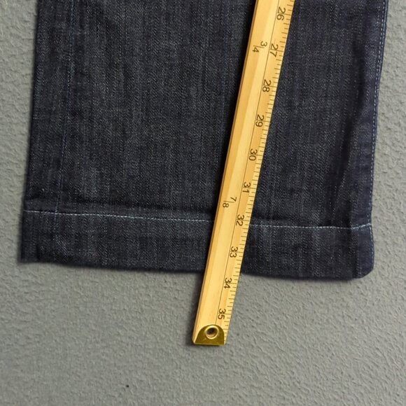 7 For All Mankind Jeans Women's 27 Blue Dojo Wide Leg Flare Denim - Picture 7 of 12